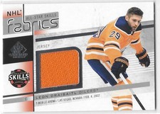 2022-23 SP GAME USED LEON DRAISAITL #AS-35 ALL-STAR SKILLS FABRICS JERSEY CARD