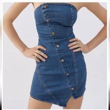 Urban Outfitters Denim Tube Mini Dress Indigo. Size Medium. New without tags.