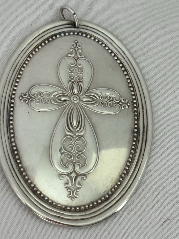 Vintage Towle 925 Sterling Silver 1972 Christmas Ornament Medallion