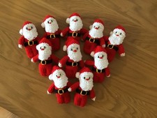Hand Knitted Santa Christmas Decoration