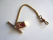 VINTAGE  Hayward Gold-Filled 5"  Watch Chain Clip Fob