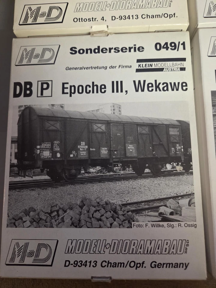 M+D Klein Modellbahn 16x Waggons 030 025 047 049/1 DB Ep.3 aus unserer Sammlung - Bild 2 von 4