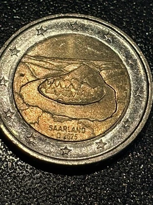 2 Euro Münze „Saarschleife - Saarland“ 2025 Buchstabe J - Bild 1 von 2