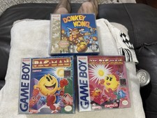 Gameboy In Box Lot Donkey Kong, Pac-Man