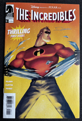 The Incredibles #1 2004 Dark Horse Signed Ricardo Curtis Cover 1st App Key NM
