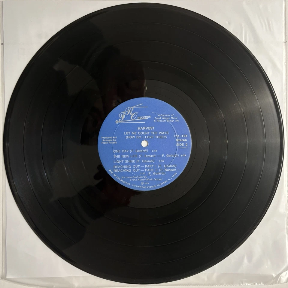 Harvest ‎– Let Me Count The Ways - Rare Private Press Xian Vinyl LP w/ Insert - Image 3 of 4