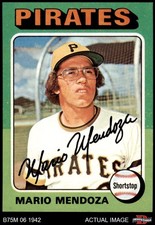 1975 Topps Mini #457 Mario Mendoza Pirates 7 - NM