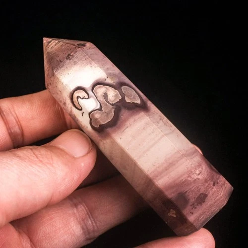 68g 80mm Picture Jasper Tower Point Natural Crystal Quartz Healing Stone Chakra