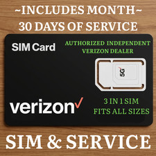VERIZON SIM INCLUDES UNLIMITED PLAN 30 DAYS Unlimited DATA 60 PLAN NOW 40