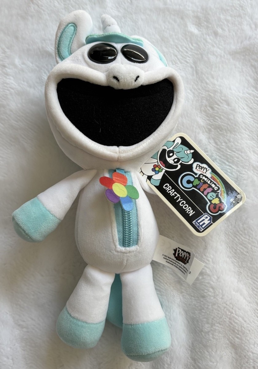 Original Poppy Playtime Smiling Critters 8” White Craftycorn