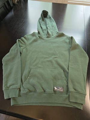 Abercrombie Kids Boys Green Woodland Design Pullover Hoodie Size 13/14