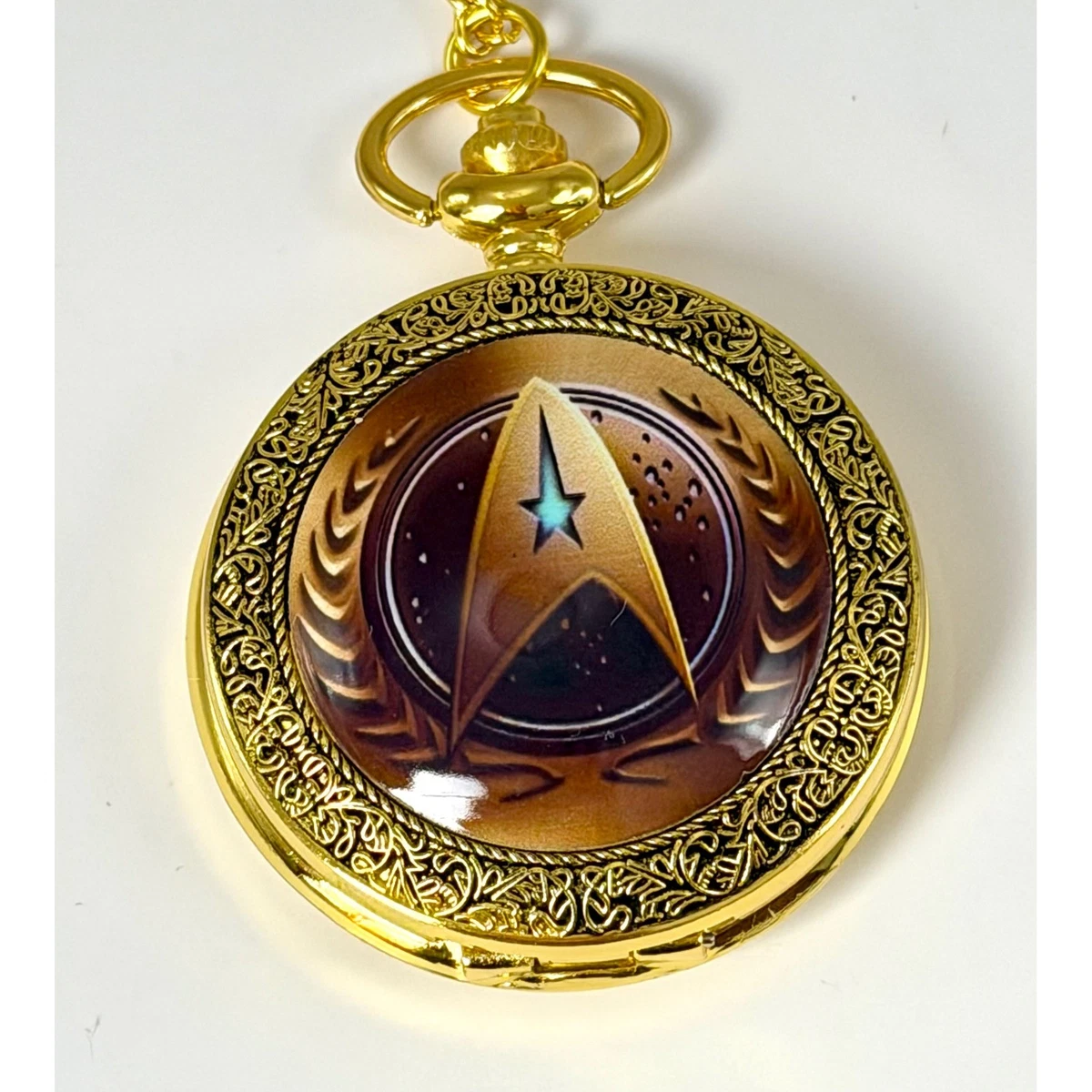 Star Trek Pocket watch Steampunk Trekkie Valentine Birthday Anniversary Gold NEW star trek pocket watch products for sale | eBay main image 4