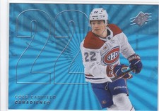 2024/25 SPX..COLE CAUFIELD..CARD # 22..CANADIENS..FREE COMBINED SHIPPING