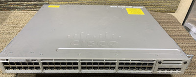 Cisco Catalyst ws-c3850-48u-s 48 PoE Network Switch W/ NM-4-10G MODULE -NO PSU