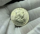1948 D Ben Franklin Silver Half Dollar Coin 90% Silver First Year of Issue C445