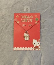 New Christmas Hello Kitty Necklace And Earrings