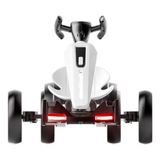 12V Electric Kids Pedal Go Kart, Folder Go Kart, Outdoor Ride On Toy With Adjust