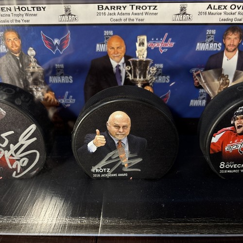 Washington Capitals Limited Edition Hockey Puck Set - Ovechkin, Holtby, Trotz - Picture 3 of 5