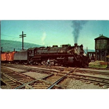 Vintage Train Postcard Rutland 93 Bellows Falls 1952 Vermont 