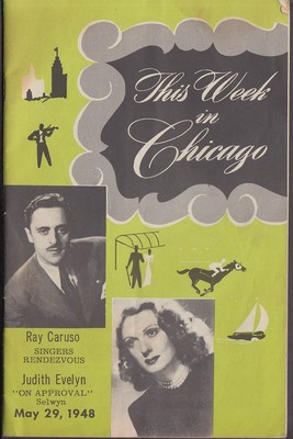 THIS WEEK IN CHICAGO 5/29 1948 Ray Caruso Judith Evelyn burlesque strippers