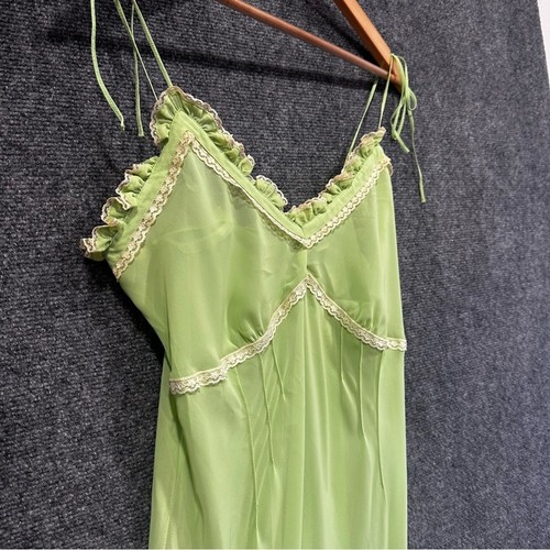 Vintage MED babydoll negligee set NWT fairycore slip dress lingerie lace chemise - Picture 3 of 11