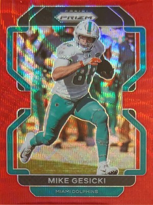2021 Panini Prizm Mike Gesicki #106 Red Wave /149
