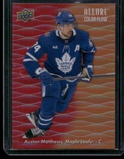2023-24 Upper Deck Allure #CF-24 Auston Matthews Color Flow Red-Orange