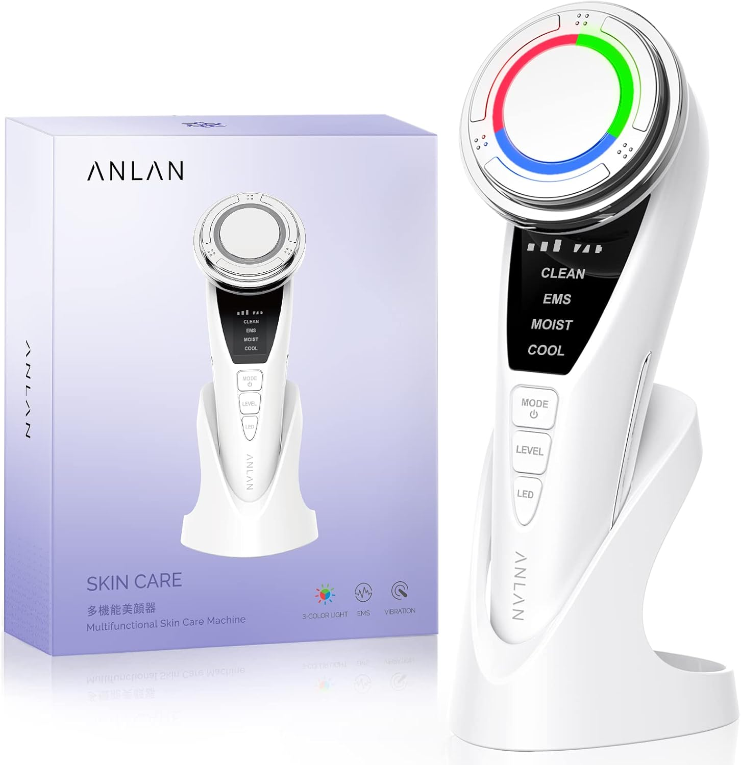 Facial Device| Upgrade Face Massager Deep Cleanser Makeup Remover with Cotton an