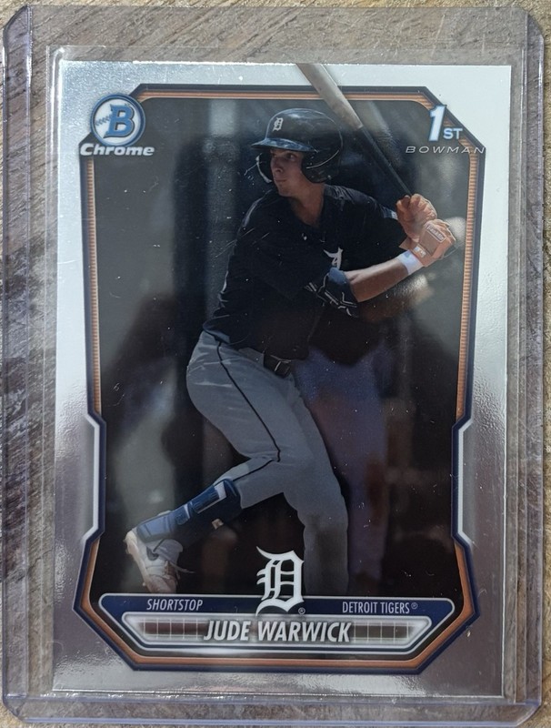 2025 Bowman Chrome Prospects 1st Bowman Jude Warwick Tigers #BCP-58