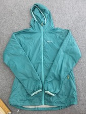 Marmot Jacket Womens Medium Green Hooded Fleece Lined Full Zip Hiking Shell