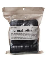 Kitsch Ceramic Thermal Hair Rollers 8 Count 3 Sizes Self-Gripping Volume & Curl