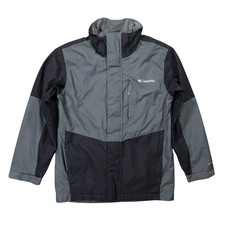 Columbia Interchange Jacket Boys M Grey Excellent Omni-Heat Hooded Shell