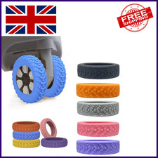 8PCS Suitcase Wheel Covers Silent Rubber Luggage Caster Protectors Trolley Rolle