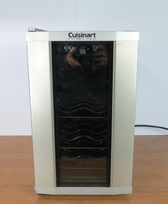 Cuisinart Wine Fridge 8-Bottle Private Reserve Wine Cellar, Silver - CWC-800 GUC