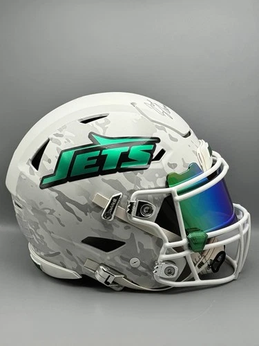 Joe Namath Signed New York Jets Speed Flex Authentic NFL Helmet Custom Camo