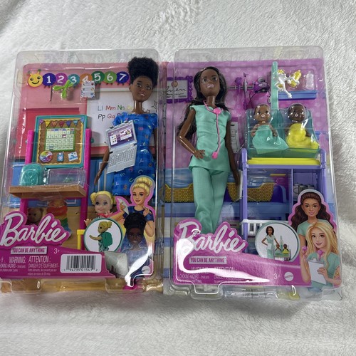 Barbie Karriere Puppe Set Konvolut - Kinderarzt & Lehrerin "Du kannst alles sein"