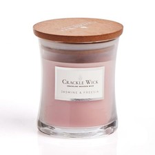 Crackle Wick Crackling Wooden Wick Medium Hourglass Scented Candle - Soft Knit