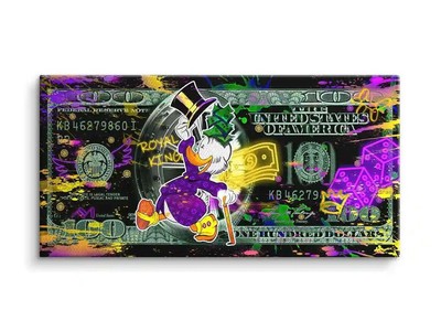 Pop Art Wandkunst Royal King - Black Edition Acrylglas 150 x 75cm