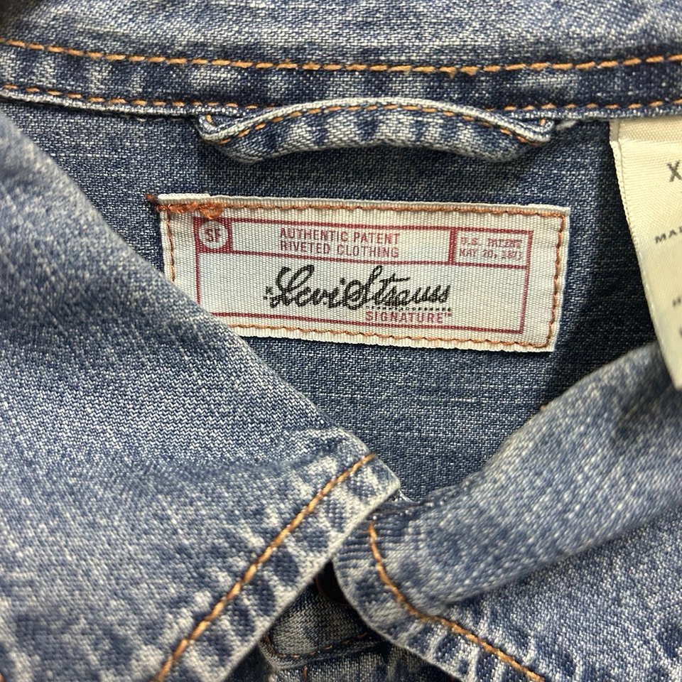 OSU Oklahoma State Cowboys Levi Men's XL Denim Button Shirt - Image 3 of 4