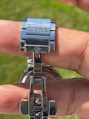 VERSACE Landmark unisex used watch quartz date window watch  display picture 1