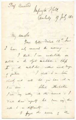 1862 Geologist David T. Ansted Agrees to Write About International Exhibition