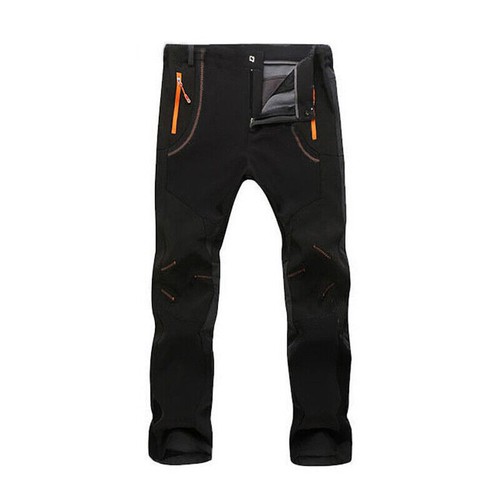 Men Hiking Outdoor Trousers Fleece Lined Cargo Work Pants Winter Ski Snow Warm - Picture 18 of 20