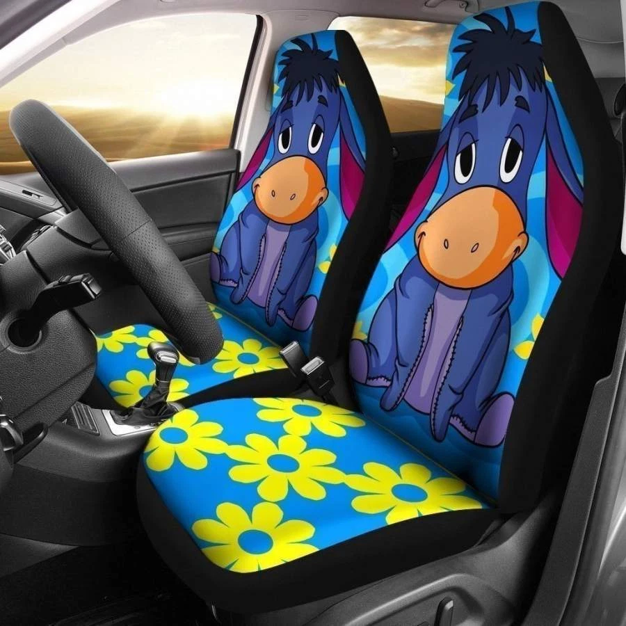 Silly Baby Eeyore Donkey Winnie The Pooh Floral Theme Car Seat Covers, Eeyore Car Seat Covers , Disney Car Seat Covers, Car Seat Protector, Car Seat Cover