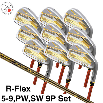 HONMA BERES 09 2024 4S 4 Star Iron Set #5-11/AW/SW 9pc ARMRQ FX 4S
