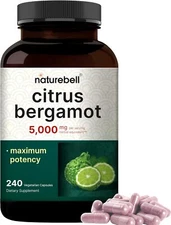 Extra Strength Citrus Bergamot 25:1 Fruit Extract 5000mg Equivalent 240 Capsules