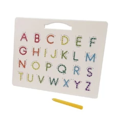 Alphabet A to Z Capital Letters Magnetic Beads Ball Drawing Board Pad with Pen