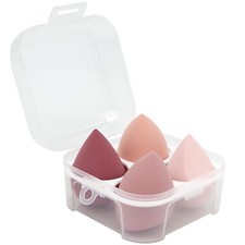 4PCS Set w/ Box Makeup Foundation Sponge Blender Blending Puff Flawless Smooth