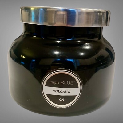 Capri Blue Volcano Candle - Black Signature Jar Candle - Luxury Aromatherapy