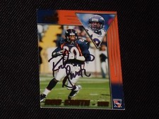 ROD SMITH 1998 PACIFIC AURORA SIGNED AUTOGRAPHED CARD #52 DENVER BRONCOS