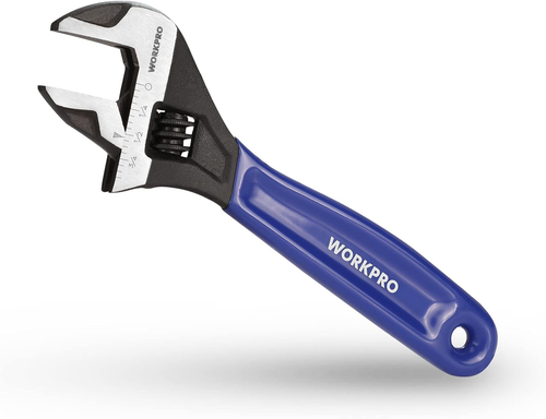 6-Inch Adjustable Wrench, Cr-V Steel Wrench, Wide Jaw Black Oxide Wrench, Metric - Picture 9 of 12